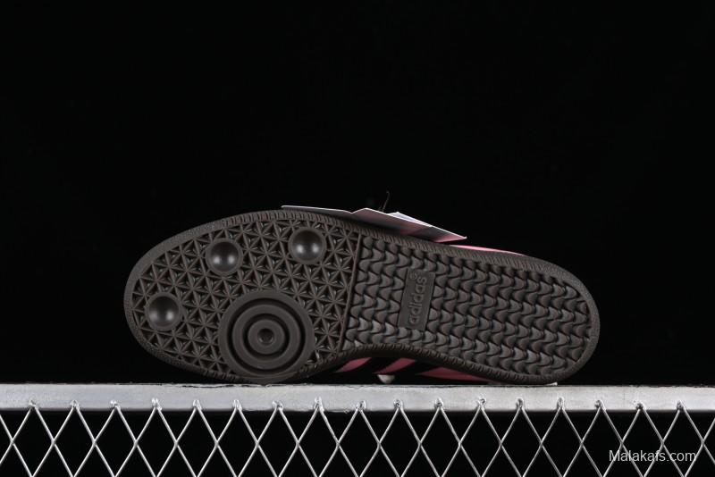 Adidas Samba OG B75807 Customized Casual Sneakers with Vibrant Hot Pink and Sweet Black Colorway - B75807