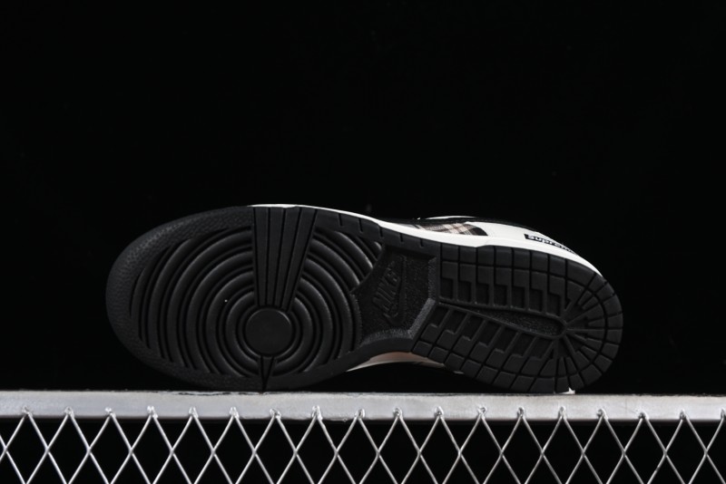 Nike SB Dunk Low Supreme Plaid Colorway Low-Top Casual Skateboarding Shoes - SU1098-061