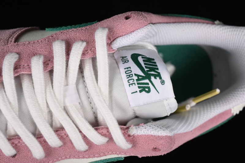 Nike Air Force 1 '07 Low Casual Sneakers in White Pink Green - FV9346-100