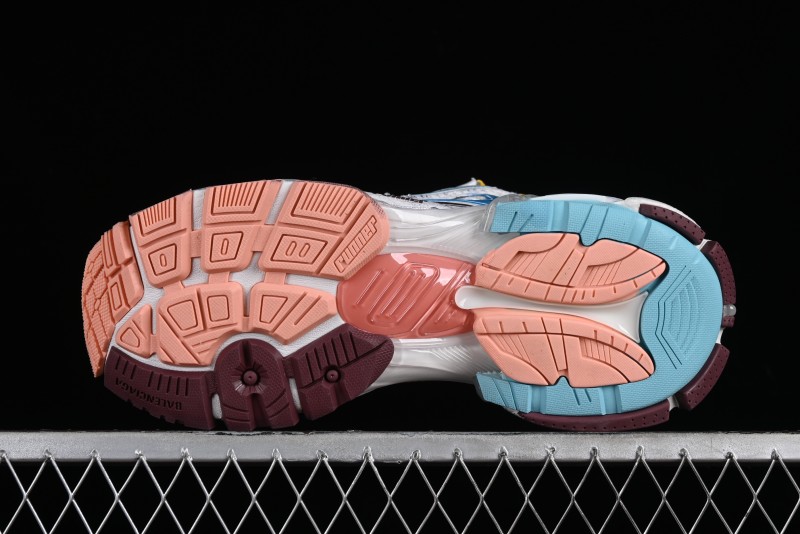 Balenciaga Runner Kith Four Color Retro Casual Sneakers - W3RBMU9754