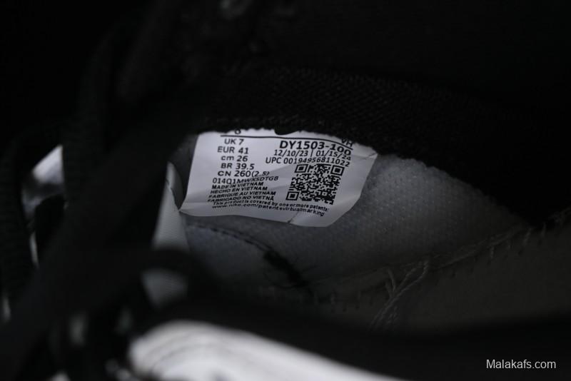 Nike Supreme x Nike SB Dunk Low Collaboration - Classic White Black Anniversary High-End Custom Low-Top Casual Skate Shoes - DY1503-100