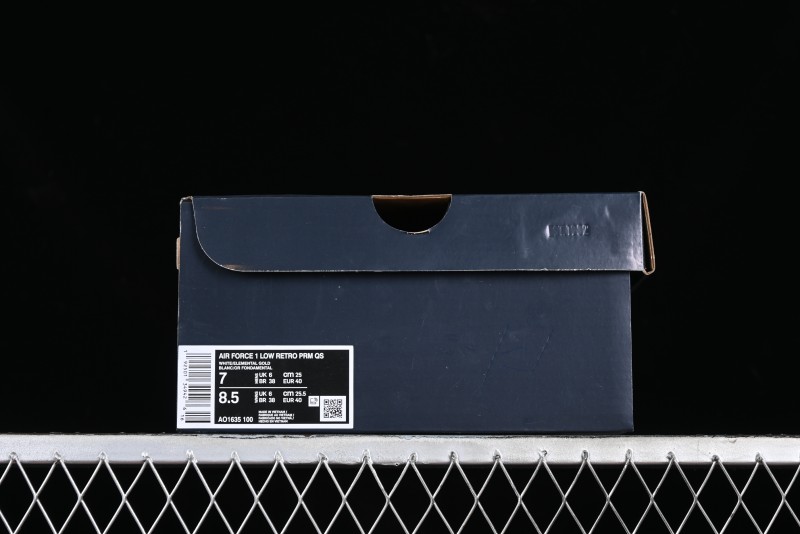 Nike Air Force 1 '07 Low Casual Sneakers with Full-Length Air Cushion - AO1635-100