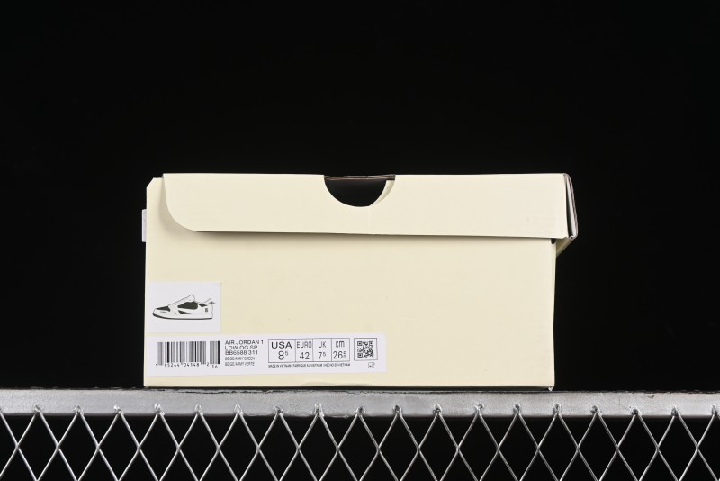 Nike Travis Scott x Fragment Design x Air Jordan 1 Low OG SP AJ1 Cultural Casual Sneakers - BB6588-311