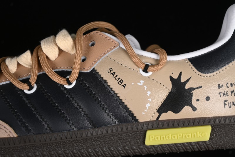 Adidas Originals Samba OG Low-Top Casual Sneakers with Panda Prank Retro Design - IG1025