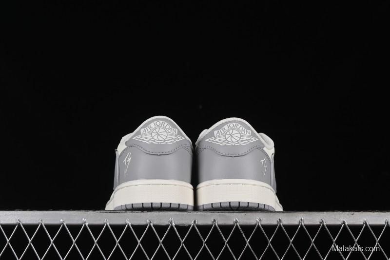Nike Travis Scott x Fragment Design x Air Jordan 1 Low OG SP AJ1 Collaboration Sneakers - DM7866-021