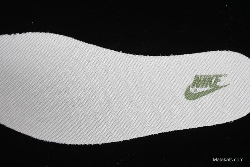 Nike Travis Scott x Fragment Design x Air Jordan 1 Low OG SP AJ1 Retro Sneakers in Off-White & Fresh Green - DM6688-606