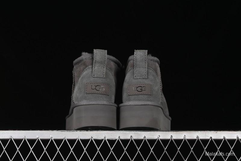 UGG Classic Ultra Mini Platform 3CM Wool Blend Mini Short Boots - 1135092