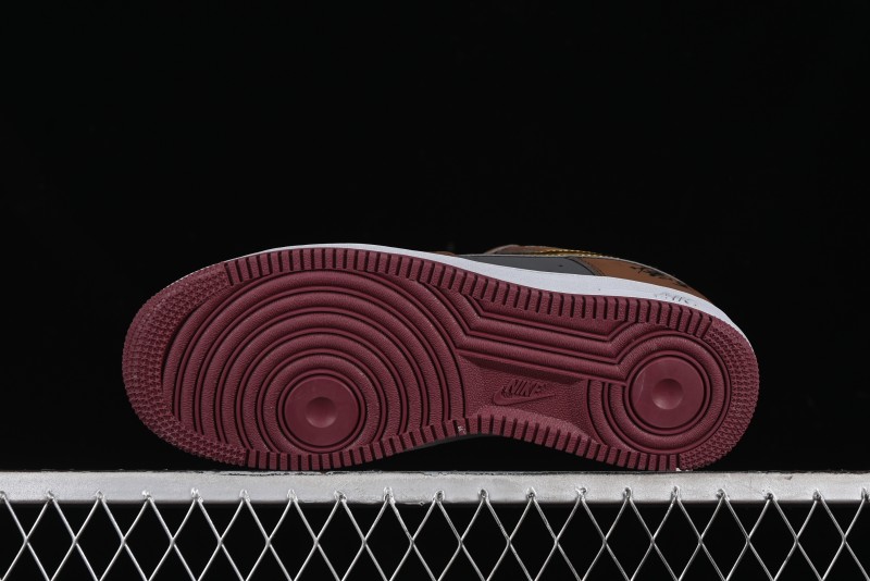 Nike Air Force 1 '07 Low Sun Black Myth Wukong Themed Casual Sneakers - CW2288-111