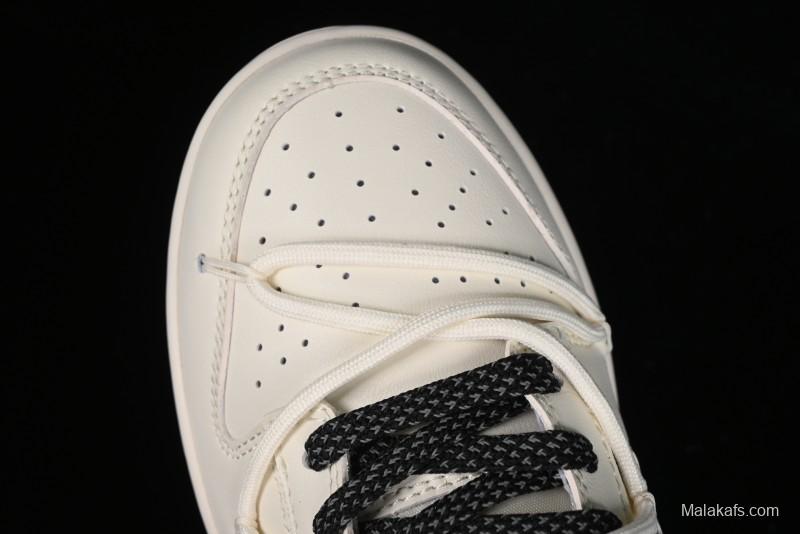 Nike SB Dunk Low Supreme Collaboration - Starry Night Black Engraving Anniversary High-End Custom Low-Top Casual Skate Shoes - JJ5688-108