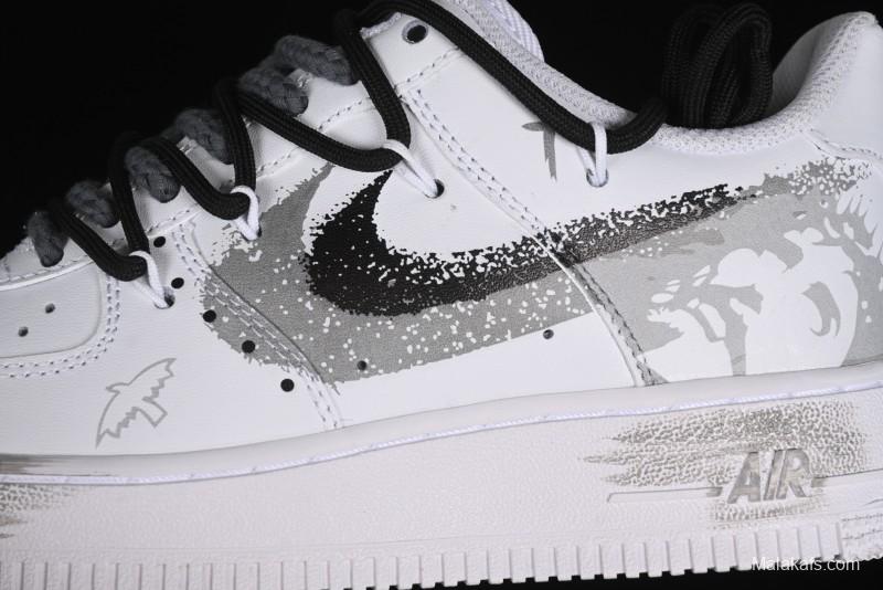 Nike Air Force 1 '07 Low Peace Dove Spray Custom Low-Top Casual Sneakers - ZH0316-031