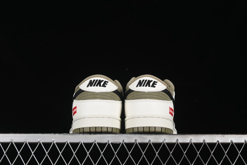 Nike SB Dunk Low Supreme Collaboration - Liberation Green Anniversary High-End Custom Low-Top Casual Sneakers - CH8311-231