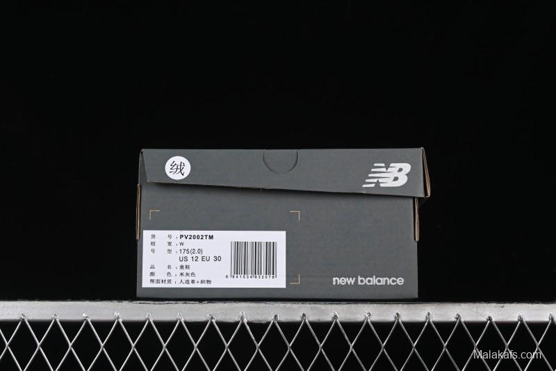 New Balance 2002R Series Hook and Loop Kids Shoes with Fleece Lining - PV2002TM