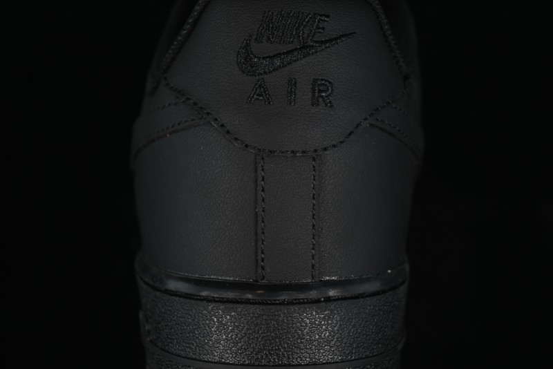 Nike Air Force 1 '07 Low LV Custom All Black Casual Sneakers - 315122-101