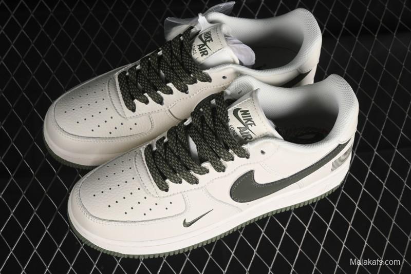 Nike Air Force 1 '07 Low QR Code Military Green Starry Sky Casual Sneakers - CU1836-966