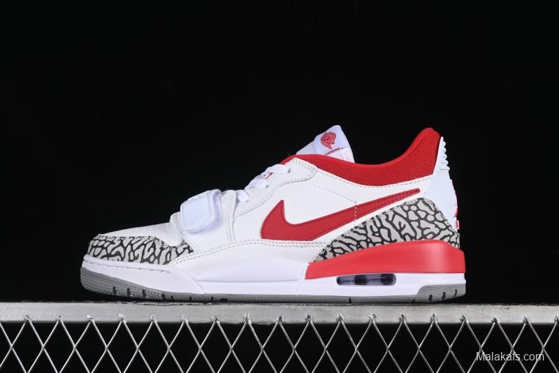 Nike Air Jordan Legacy AJ312 Low Sneakers with Triple Strap Design - FQ7827-106