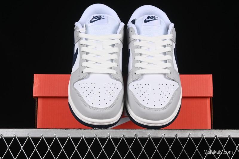 Nike Dunk Low SB Casual Sneakers in Photon Dust and White with Obsidian Accents - HF4299-001