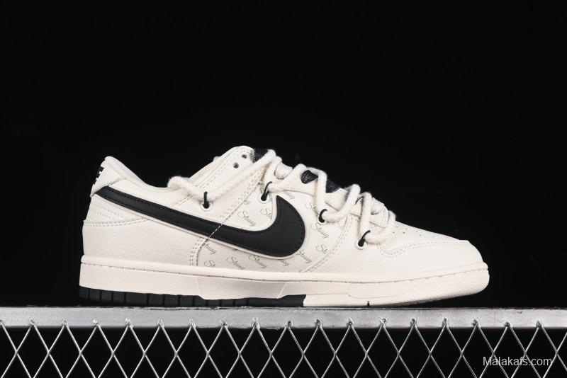 Nike SB Dunk Low Stussy Anniversary Custom Low-Top Casual Skate Shoes - SJ2068-297