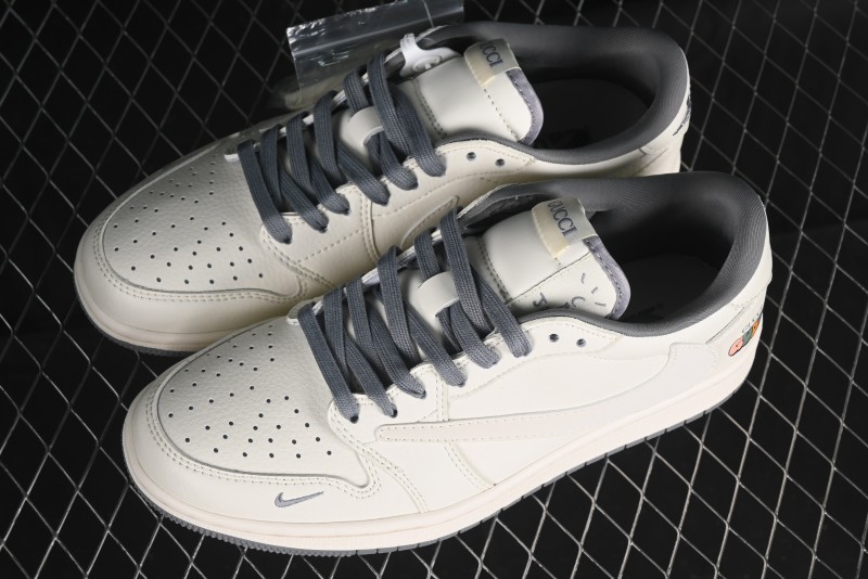 Nike Travis Scott x Fragment Design x Air Jordan 1 Low OG SP AJ1 Low Top Casual Sneakers - DM6688-607