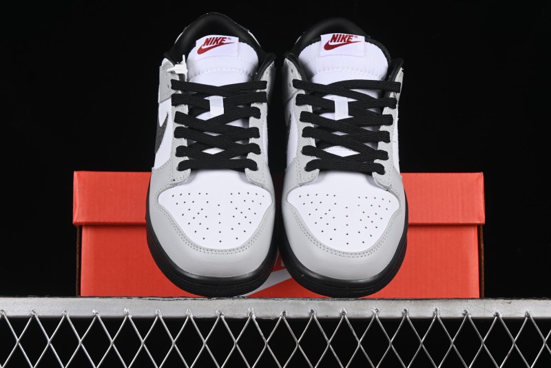 Nike Dunk Low "Glitter Swoosh" Light Silver SB Low-Top Casual Skate Shoes - HQ3462-191