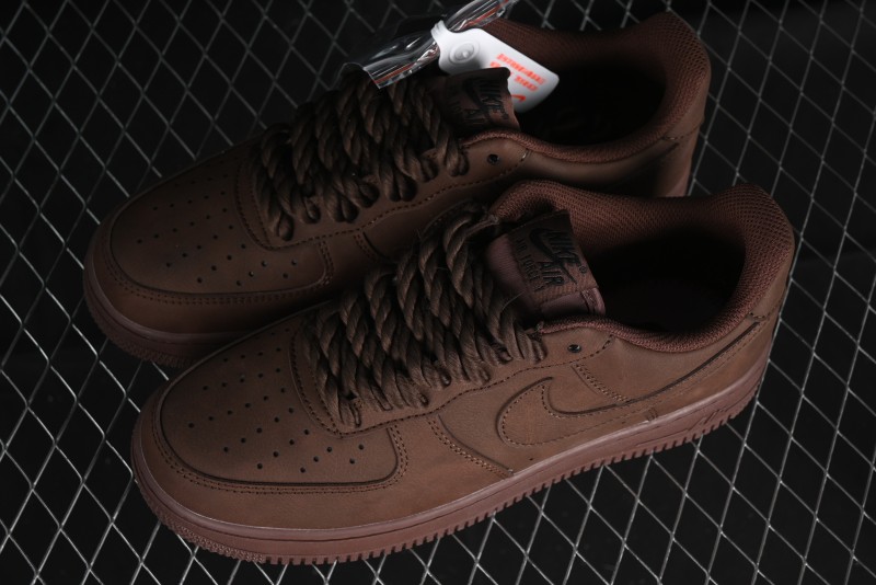 Nike Air Force 1 '07 Low Customized Hemp Rope Casual Sneakers - CW2288-111
