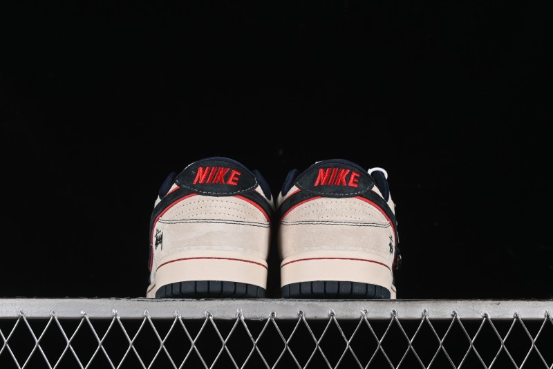 Nike SB Dunk Low Stussy Collaboration - Anniversary High-End Custom Low-Top Casual Skate Shoes - DQ1098-520
