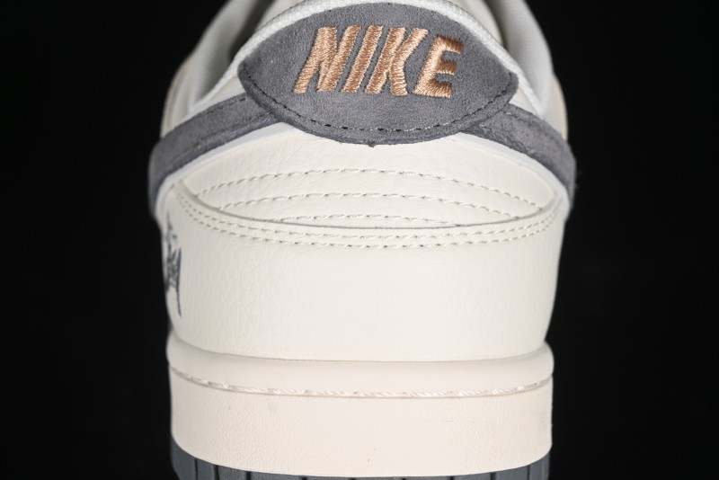 Nike SB Dunk Low Stussy Collaboration - Off White Grey Pig Anniversary Custom Low-Top Casual Skate Shoes - XX2025-888