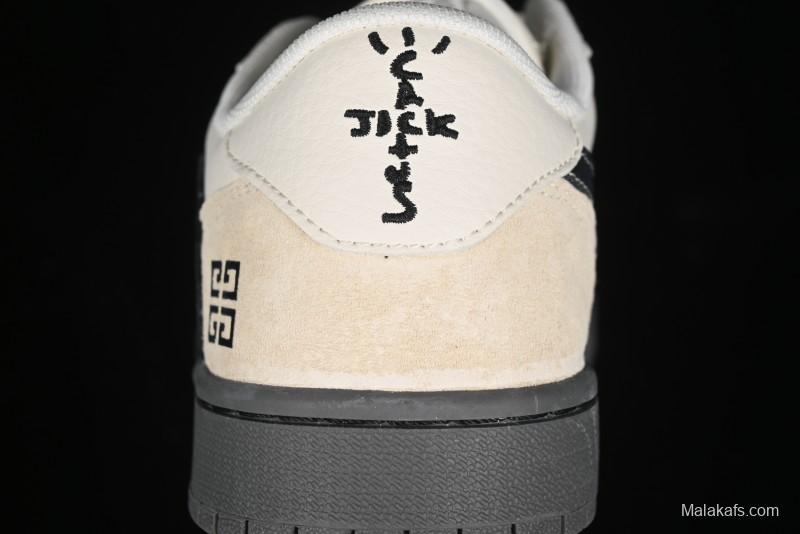 Nike Travis Scott x Fragment Design x Air Jordan 1 Low OG SP AJ1 Low Top Casual Sneakers - CF3688-030