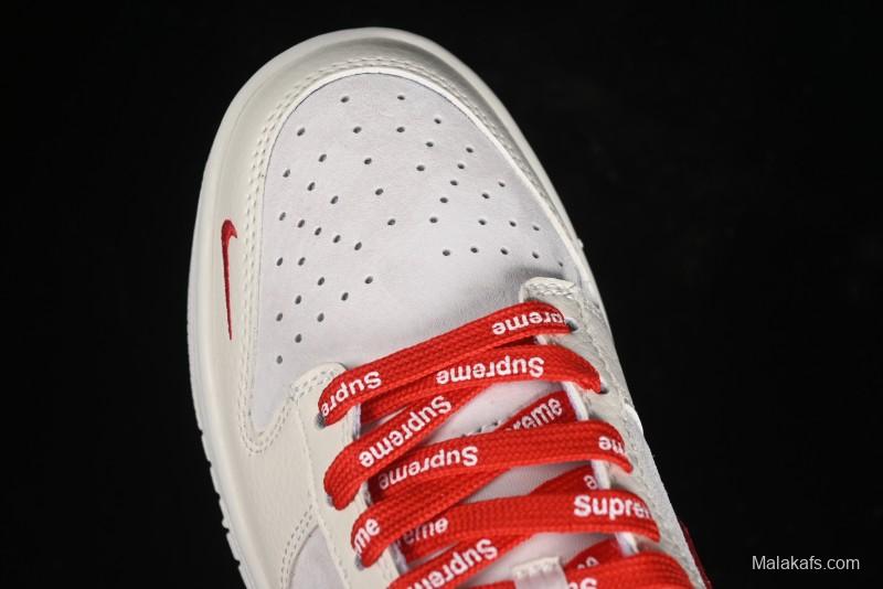 Nike SB Dunk Low Supreme Collaboration - Anniversary Edition Customized Low-Top Casual Skate Shoes - KK1333-002