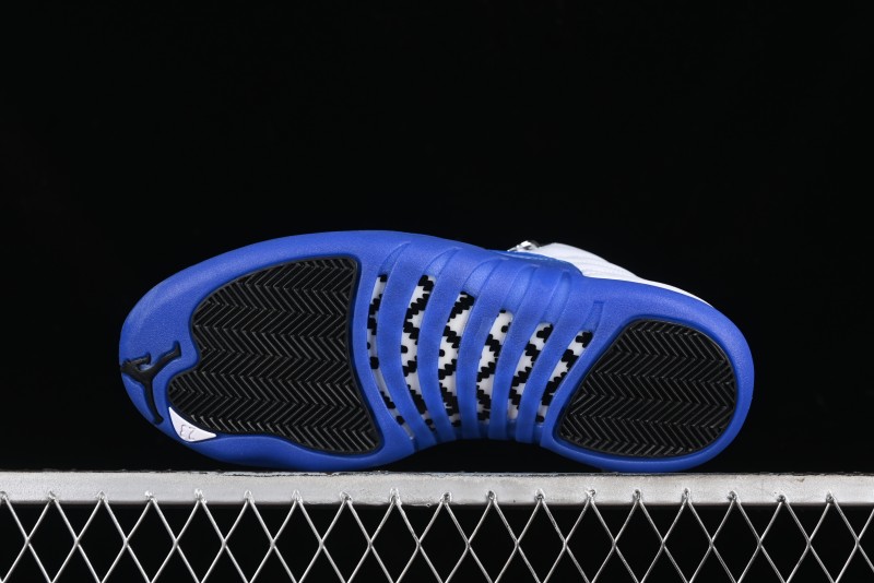 Nike Air Jordan 12 Retro Basketball Shoes in White and Blue - CT8013-140