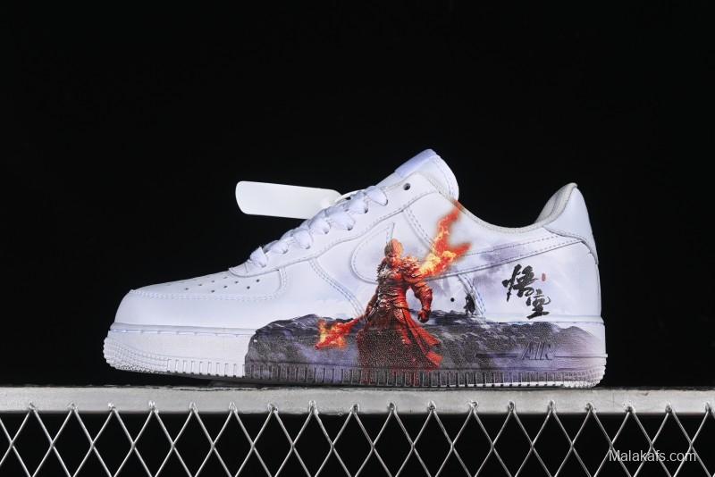 Nike Air Force 1 '07 Low Black Myth Wukong Themed Casual Sneakers - 315122-111
