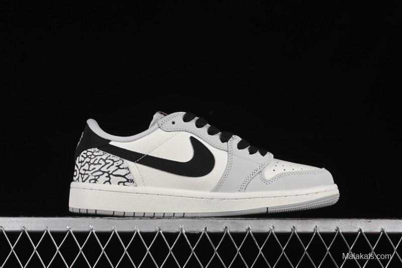 Nike Travis Scott x Fragment Design x Air Jordan 1 Low OG SP AJ1 Supreme Collaboration - JH6089-003