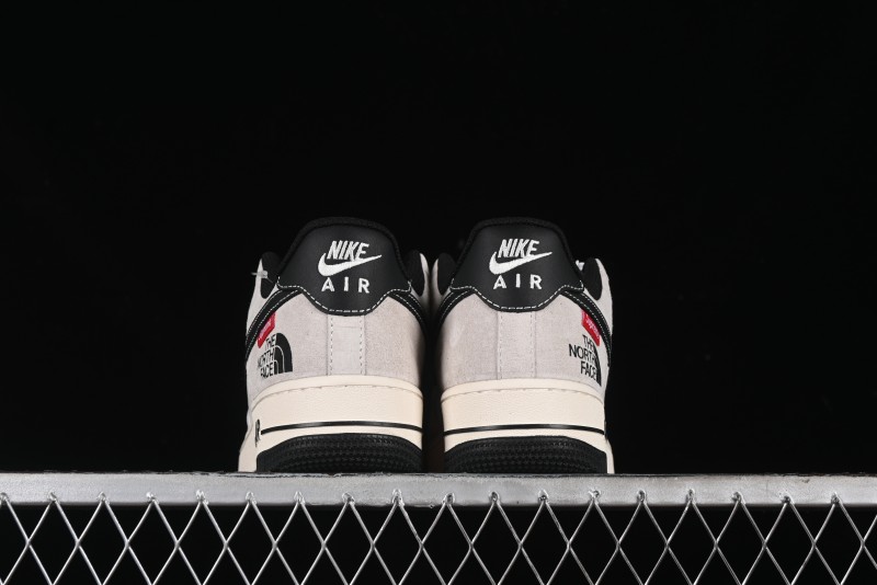 Nike Air Force 1 '07 Low Supreme Stussy Collaboration - Black Grey Red Label Low-Top Casual Sneakers - XZ6188-115