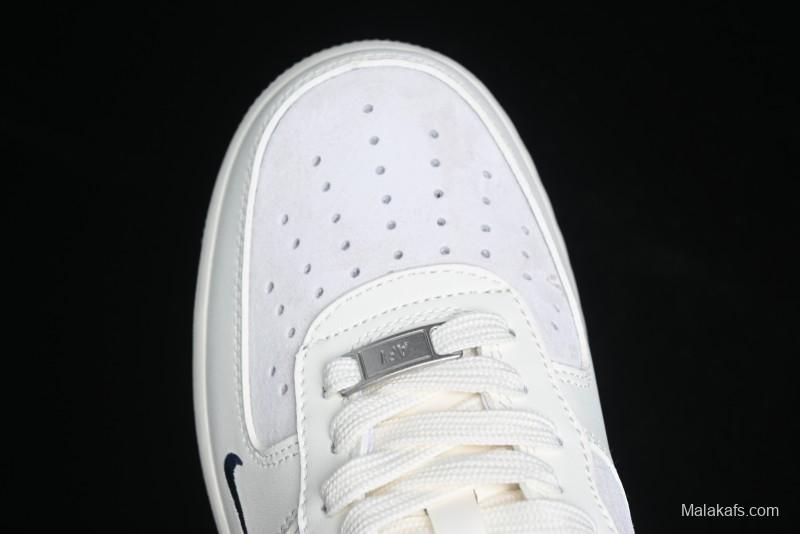 Nike Air Force 1 '07 Low Moncler Collaboration - Light Blue & Pigment Dyed Two-Tone Low-Top Casual Sneakers - CH6336-512