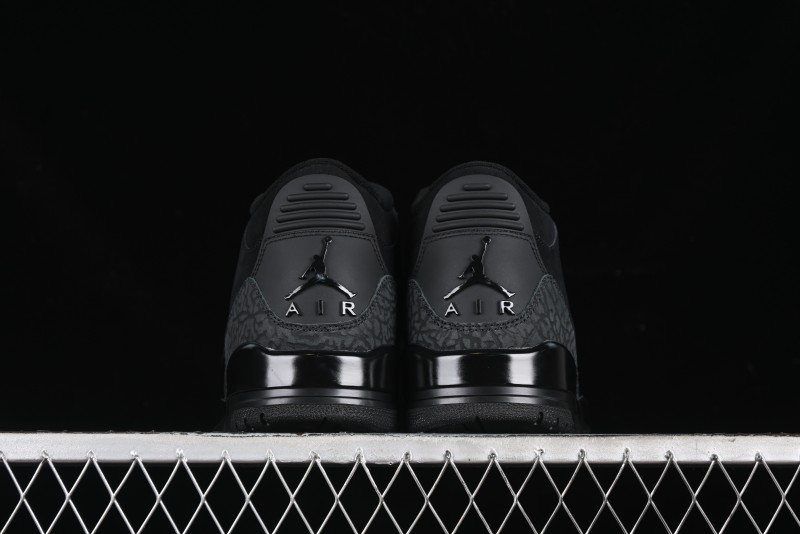Nike Air Jordan 3 Retro Basketball Shoes Midnight Black - CT8532-001