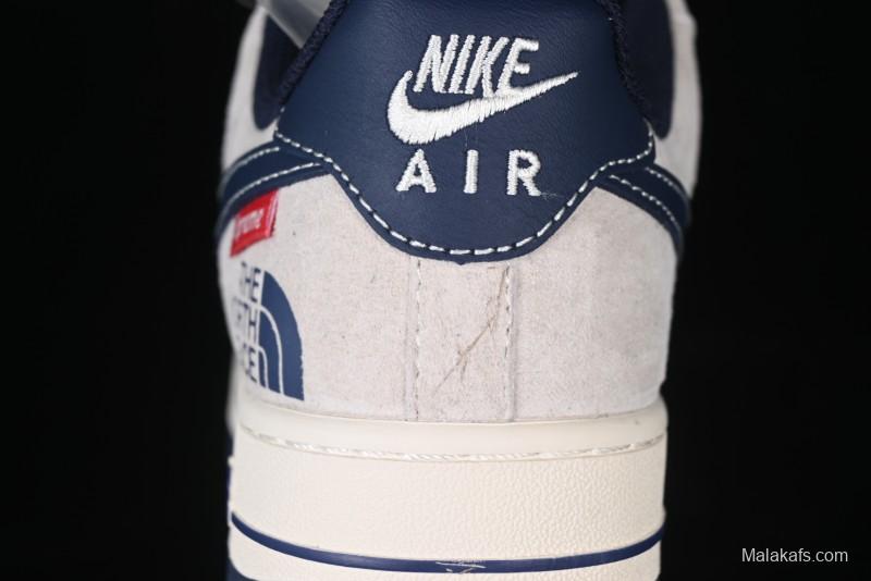 Nike Air Force 1 '07 Low Supreme The North Face Collaboration - Pig Eight Navy Blue Casual Sneakers - XZ6188-118