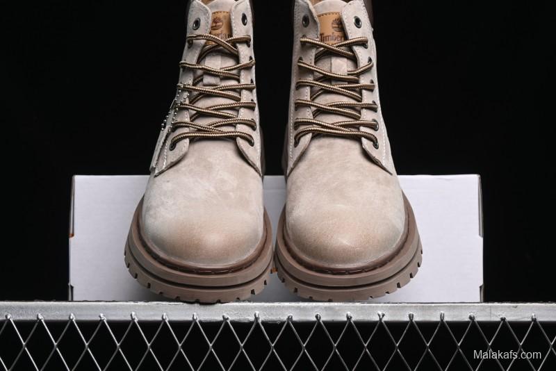 Timberland Classic High Top Outdoor Casual Boots with Premium Suede Leather - A18066TSAND