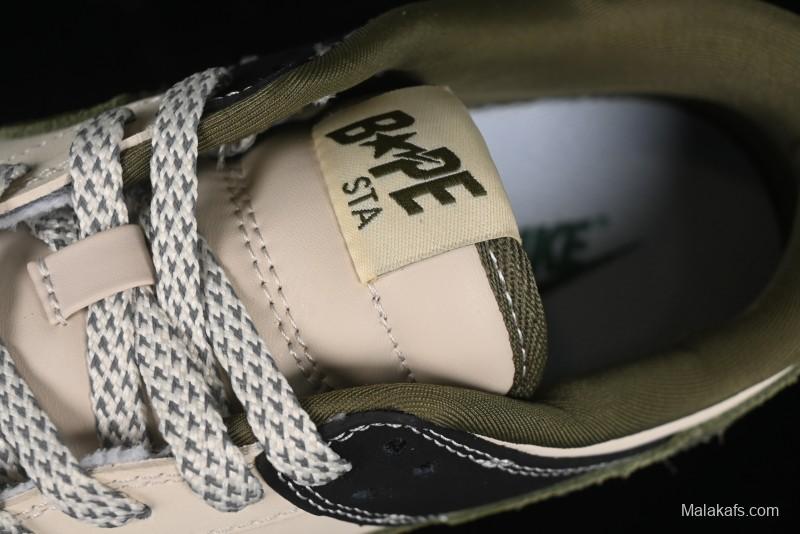 Nike SB Dunk Low Bape Collaboration - Patchwork Camouflage Anniversary Custom Low-Top Casual Sneakers - CH6336-229