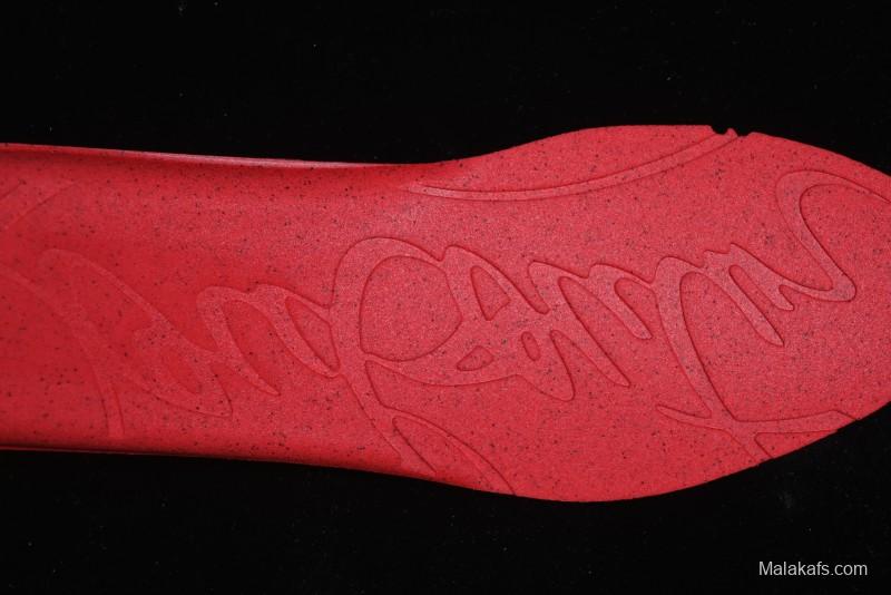 Christian Louboutin Funnyto Flat French Luxury Brand Low-Top Sneakers in Purple Color Block - X.D4