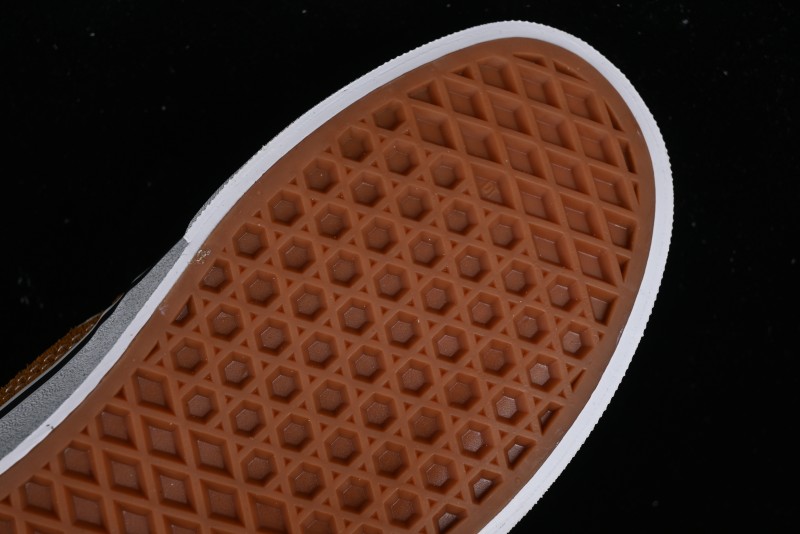 Vans Caldrone Classic American Retro Skate Shoes in Brown Orange - VN000CXZ1OU