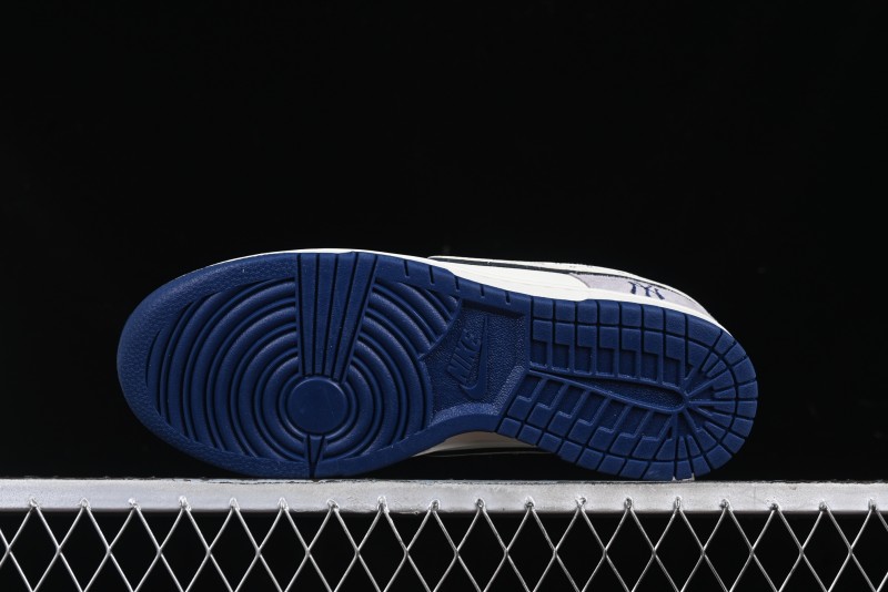 Nike SB Dunk Low MLB Collaboration Embroidered Blue Logo Anniversary Custom Low-Top Casual Skate Shoes - DJ2024-092