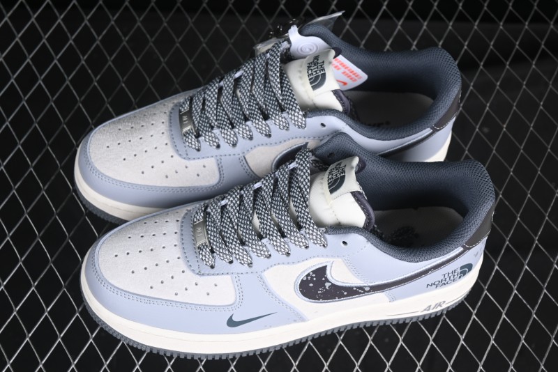 Nike Air Force 1 '07 Low The North Face Collaboration Embroidered Splash Design Casual Sneakers - DM6688-006