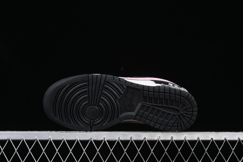 Nike SB Dunk Low Butterfly Bow Black White Pink Low-Top Casual Skate Shoes - BP1220-009