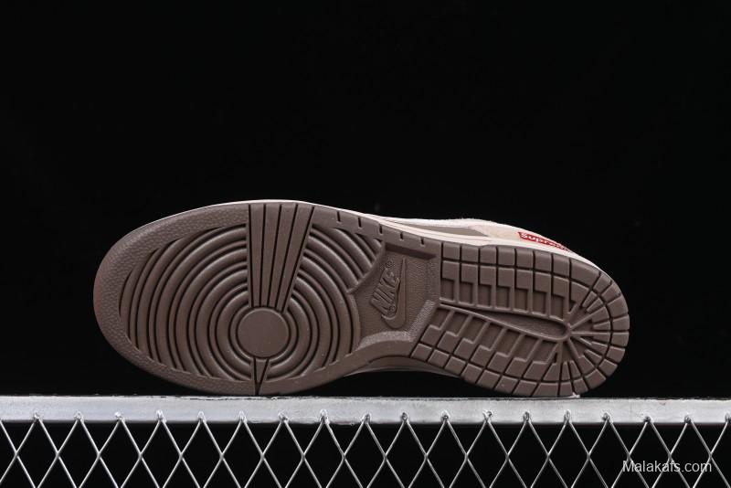 Nike SB Dunk Low Supreme Year of the Snake Limited Edition Anniversary Custom Casual Skate Shoes - AG3702-851