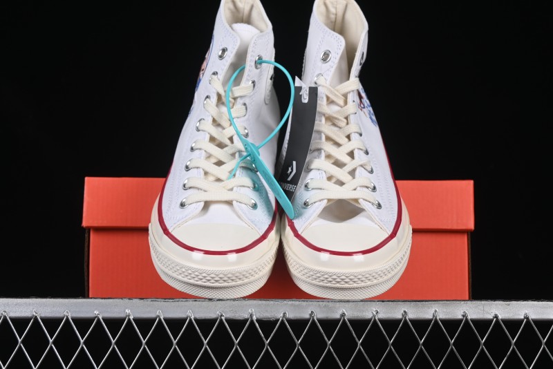 Converse Chuck 1970s High Top Casual Canvas Sneakers with Classic Graffiti Limited Edition Three-Star Logo - 162056C
