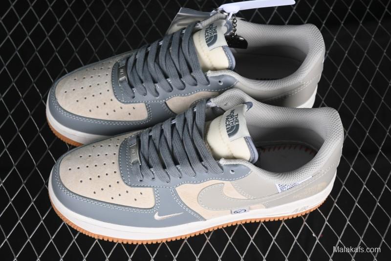 Nike Air Force 1 '07 Low The North Face Collaboration Light Blue Gum Sole Low-Top Casual Sneakers - DM6688-022