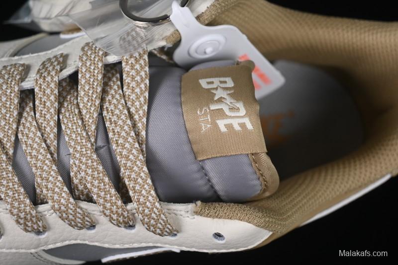 Nike Air Force 1 '07 Low Bape Collaboration Khaki Beige Grey Low-Top Casual Sneakers - BB6566-208