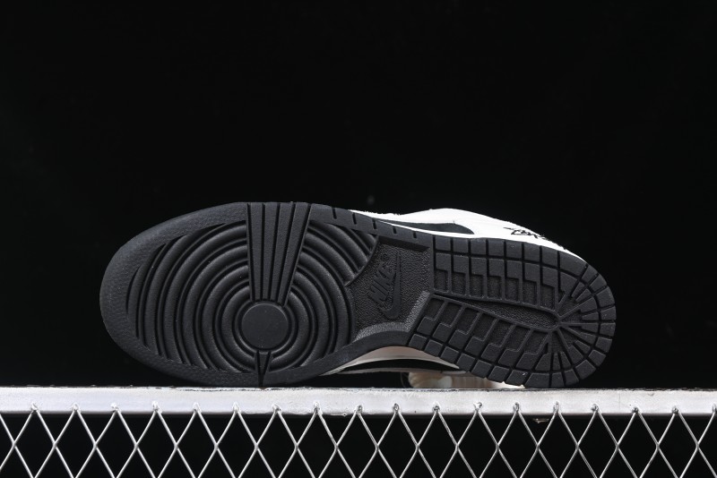 Nike SB Dunk Low Stussy Collaboration - High-End Custom Anniversary Edition Low-Top Casual Skate Shoes SF1029-402