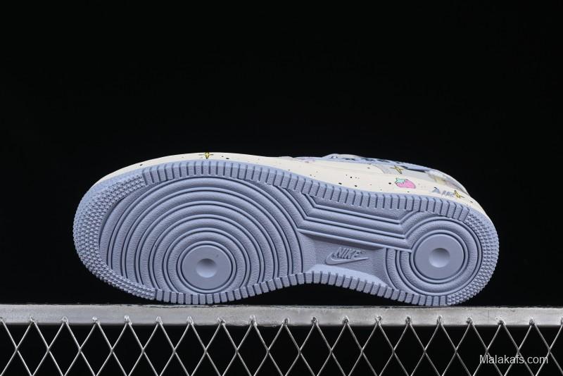 Nike Air Force 1'07 Low "Cherub" Anime Hand-Painted Doodle Low-Top Casual Sneakers - DB3301-711