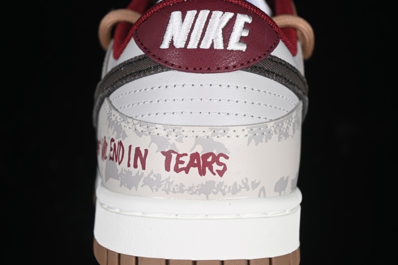 Nike Dunk Low Retro Vintage Distressed Graffiti Deconstructed Casual Sneakers - FB7160-161