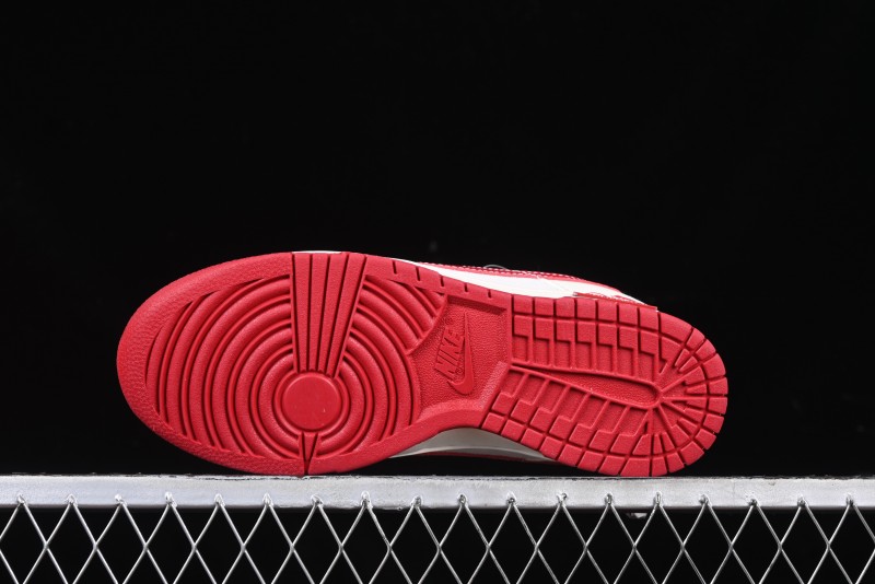 Nike SB Dunk Low Supreme Collaboration Year of the Snake Limited Edition Red Snake Print Anniversary Custom Low-Top Casual Sneakers - XS1086-015